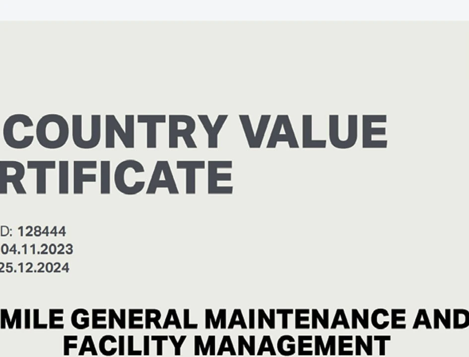 ICV certificate