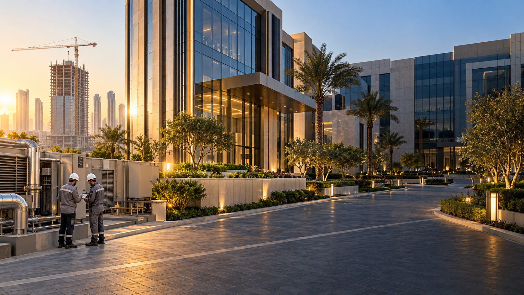 Road works project in Abu Dhabi